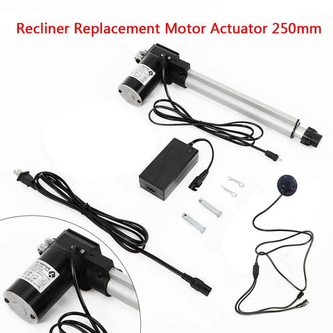 Beefed Up 24V DC Recliner Actuator Replacement with 250mm stroke for power lift chair and electric sofa heavy duty linear motor.