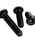 M5 X 30mm Socket Cap Allen Bolts With Flat Round Head, Black Oxide Finish, Full Thread, Carbon Steel, Hex Drive 4mm, 30 Pieces