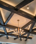 Real Deal Charcoal Reactive Water Based Interior Wood Stain Offering Smoky Weathered Undertones A Totally Voc Free Mix For Modern Rustic Industrial Builds Give Your Next Project Some Serious Kick Bulk Size Ready used on ceiling beams with modern lighting.