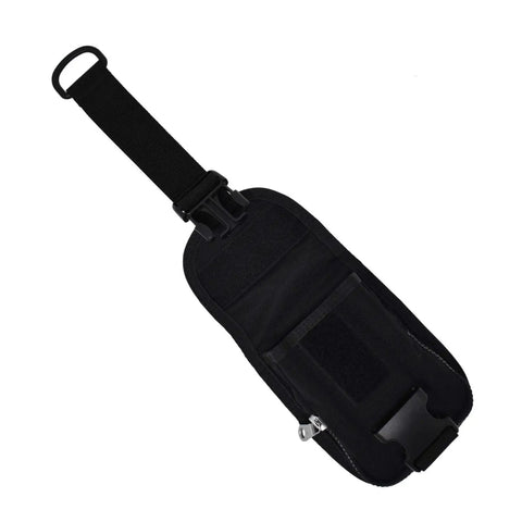 Drop-Bottom BCD Weight Pockets Set For Scuba, 5lb Each shown flat with YKK zipper and quick-release buckle, 1000D nylon material.