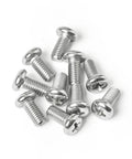M2 X 10mm Pan Head Machine Screws 50 Pack Phillips Drive 304 Stainless Steel bulk pile for secure fastening applications.