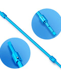 Aluminum Center Drive Shaft With Diff Joint Cups Upgrade Kit For Tamiya TT01 TT01D One Tenth Scale RC Car shown in blue