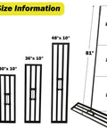 Rugged 30 Inch By 10 Inch Lawn Leveling Rake With Adjustable Long Handle And High Carbon Steel Blade size chart illustration