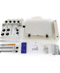 Manual Solder Paste Printer for PCB SMT Stencil Printing, Adjustable Height 300x400mm Work Area, kit components displayed