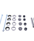 Front Wheel Bearing Rebuild Kit With Upgraded Stainless Steel Axles And Spring Loaded Seals For 13x5-6 Front Wheels Compatible With Exmark Scag Toro Mowers 43581 482621 482622 110-8837 1-633579 1-633585 components displayed