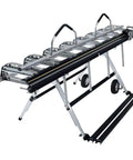 Maximum XL Industrial Brake With Max Snap Stand, Wheel Kit And Cut Off, Lightweight And Totally Portable Sheet Metal Bender