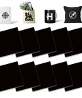 Black Sublimation Transfer Sheets 10 Pack 12 By 12 Inches Solid Color Paper For Heat Press Mugs T Shirts Coasters DIY Crafts