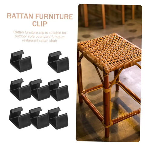 8 Pieces Rattan Furniture Clips Outdoor Sofa Sectional Connectors For Patio Keeps Wicker Sofas From Sliding No Tools Needed