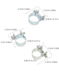 Top Tier 30pc Heavy Duty Metal Fuel Injection Hose Clamp Kit With Heat Protection For Carburetor Water Pipes And Diesel Equipment At A Sweet Price, 0.8cm clamp