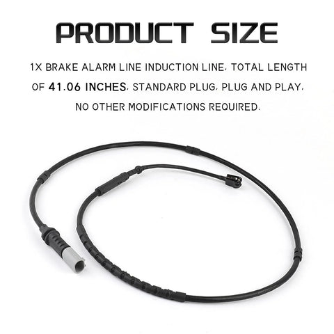 KUQUTIDY BMW brake pad wear sensor cable; black, front and rear, for F20/F21/F30/F31/F32/F33