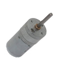 Heavy Duty 6V To 24V DC Gear Motor Pumping Out Dead Legit High Torque At 280 RPM For DIY rigs with a metal casing and output shaft.