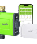 Smart WiFi Water Timer For Garden Hose With Brass Inlet Sprinkler Controller Ethernet Gateway