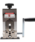 Yunseity Electric Drill Wire Stripper For Copper And Aluminum Cables, Hand Crank Tool With Adjustable Jaw 0.04 To One Inch Capacity, Portable Recycling Machine For Workshop And Field Use in a close-up view.