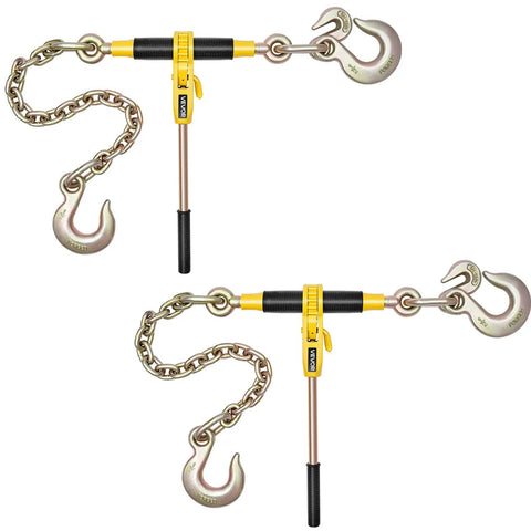 No Nonsense Heavy Duty Ratchet Chain Binder Secure Cargo Like A Pro, 9200 Lb Working Load With G80 Steel, Fits 3/8 To 1/2 Inch Chains, Rock Solid Tie Down Kit For Trucks, Towing, And Logging Jobs
