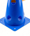 Blue cone obstacle from Backyard Agility Course Set With Low Hurdles And Cone Obstacles For Pups And All Breed Sizes