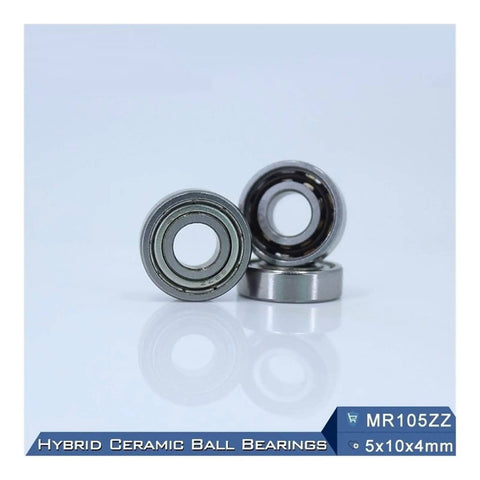 Top Grade Mr105 3NC Hybrid Ceramic Bearings For Industrial Motors And Spindles Featuring Abrasive Resistant Si3N4 Balls with ABEC 1 precision.