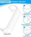 Diagram of Upgraded Refrigerator Door Bin Shelf Replacement For Side Shelf Rack Parts Easy Install Durable Fridge Storage Bin Fits 242126602 LFSS2612TF4 AP6278233 PS12364199 Bottom Replacement Shelves highlighting stability and fit features