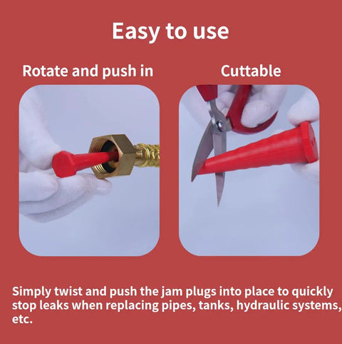 All In One Hydraulic Plug Kit With Oil Service Plugs And Hose Caps, Conical Rubber Stopper Plugs For Holes From 0.08 To 14.8 Inches, Oil Resistant, Includes 4 Small 4 Medium 2 Large For Tight Airtight Seals