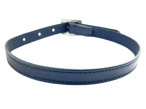 Equestrian Leather Spur Straps Set of 2, 1/2 Inch Wide by 17 Inches Long, Black Leather with Stainless Steel Buckle view