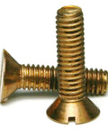 Silicon Bronze Slotted Flat Head Machine Screws 1/2 Inch-13 UNC, Qty 25 Great For Marine, Plumbing And Electrical DIY Projects