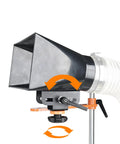 Must Have Dust Hood Stand With Folding Extension Arm For Wood Lathe Dust Collection Gear, 9x5 Inch Hood, Clamp Mount