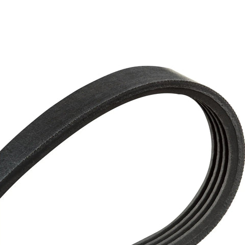 Top Tier Badass Engineered Rubber Drill Press Drive Belt Set Of Two Ribbed Poly V Replacement Belt Fits Precision Laser Drill Presses, detailed view of a ribbed rubber belt.