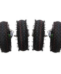 Heavy Duty 10 Inch Pneumatic Caster Set Of 4 With 2 Swivel And 2 Rigid Casters, 700 Lb Capacity, Air Inflatable Rubber Wheels For Carts