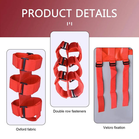 Roll Bar Fire Extinguisher Holder For Jeeps Adjustable American Flag Decorated Mount features Oxford fabric and velcro straps.