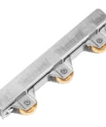 Heavy Duty Sliding Door Pulley Wheel Replacement For Home Shower And Patio Glass Doors Quiet Glide Roller Upgrade with polished metal wheels.