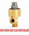 Beefy Brass Two Way Rotating Joint DN40 1.5-3/4 Inch Quick Connect Hose Fitting With Leak-Proof Seal And Smooth 360-Degree Rotation For No-Kink Performance. Brass rotating hose fitting, front view, DN40 1.5-3/4 inch