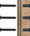 Diagram of 100-Piece M8x50mm Furniture Bolts Kit with Black Hex Screws for Woodworking Projects
