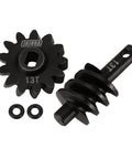 13T gears in Beefed Up Upgrade Kit For 1 By 24 Axial RC Crawlers AX24 SCX24 C10 JLU Gladiator Bronco Deadbolt Steel Differential Worm Gear Set