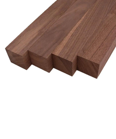 Black Walnut Turning Squares 2x2x12 Inches Four Pieces Kiln Dried With Beautiful Grain Ready To Turn Lathe Blocks For Woodworking