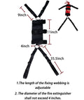 Ride Ready Car Seat Fire Extinguisher Mount With Adjustable Strap For 2.5 To 3.3 Lb Extinguishers Easy No Drill Install Universal Holder Bracket