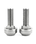Premium Titanium Bicycle Hub Bolts 3/8 Inch 14mm Thread 1.0mm Pitch Front And Rear Fasteners grade five bike screws close up view