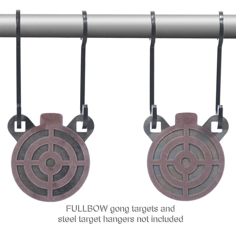 Magnetic Painting Stencil Set For Steel Shooting Targets Six Size Pack shown on gong targets, hangers not included