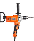 Corded Drill Mixer With 1200W Motor, Five Eighth Inch Chuck, 0 To 750 RPM, Handheld Cement Mixer With D Handle