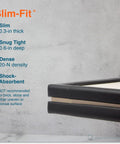 Close-up of Slim Fit Baby Proofing Corner Edge Protector with 18ft Edge Coverage in Onyx Black, showing edge guard detail