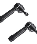 Front Outer Tie Rod Ends Kit 2pc for Chrysler 200 2011-2014, Sebring 2007-2010, Avenger 2008-2014, Caliber 2007-2012, Journey 2009-2020, Compass Patriot 2007-2017 - Built Tough, Easy Install, Precise Steering. black steel tie rod ends pair