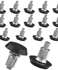 16 Pack Adjustable Wood Furniture Levelers With One Quarter Inch Twenty Thread Inserts, metal and plastic screw-on furniture feet