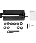 12 Inch Sheet Metal Bead Roller Manual Gear Drive Beading Machine with six dies and crank handle, shown disassembled on a bench mount.