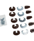 Five Piece Drawer Slides With Metal Backing And Screws, Center Mount Track Guides And Glides for dressers and nightstands set