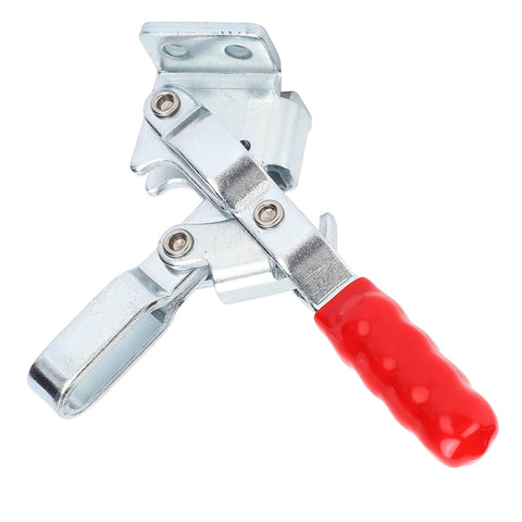 Heavy Duty Quick Release Toggle Clamp for Welding and Woodworking Jigs, Drill Press Fixtures, metal clamp with red handle