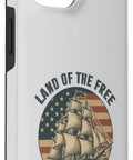 Patriotic Sailboat IPhone 15 Case For Fourth Of July With Red White Blue Fireworks Vibe And American Pride Design Slim Protective Shield Grippy Back Perfect For Independence Day And Everyday USA Spirit.