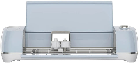 Front view of Explore Air 2 Craft Cutting Machine for DIY Home Decor and Apparel, Beginner Friendly, Easy To Use in blue.