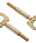 Solid Brass Lamp Knob Replacement With Half Inch Extension Screw On On Off Switch Twist Dial For Table And Floor Lamp Repair 2 Pack showing detailed design.