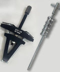 Badass Adjustable Bearing Puller For Motorcycle Steering Column Race Removal Two Jaw Puller From Carbon Steel Fits Imperial Threads For DIY Front End Maintenance Save Shop Fees By Fix It At Home Yourself Complete Your Garage Project Today, 30-60mm