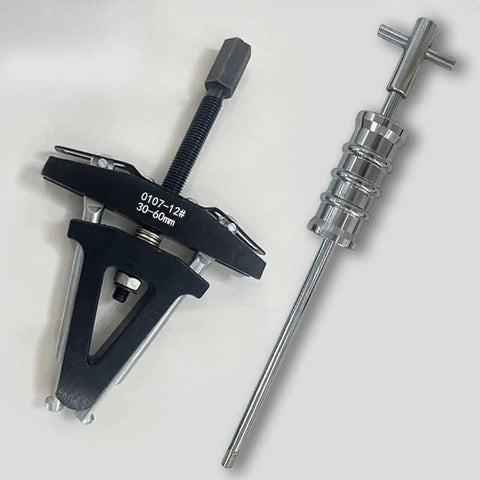Badass Adjustable Bearing Puller For Motorcycle Steering Column Race Removal Two Jaw Puller From Carbon Steel Fits Imperial Threads For DIY Front End Maintenance Save Shop Fees By Fix It At Home Yourself Complete Your Garage Project Today, 30-60mm
