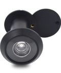 Ultra HD Door Peephole Viewer Built Tough In Solid Brass With Heavy Duty Rotating Privacy Cover 200 Degree Wide Angle Lens Black