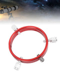 Red Six Hole 90mm Guiding Scope Ring In Aluminum With M6 And One Quarter Inch Screws Red Mount For 70 To 90mm Astrophotography Gear